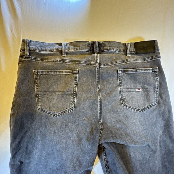 Tommy Jeans Scanton Slim Men’s 42x31 Gray Wash Denim Stretch Jeans Workwear - Picture 13 of 16